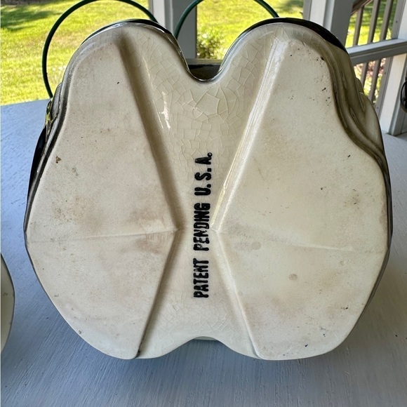 VINTAGE, AMERICAN BISQUE, CHALKBOARD HOBO, COOKIE JAR. USA MARK ON BACK. - Picture 11 of 14